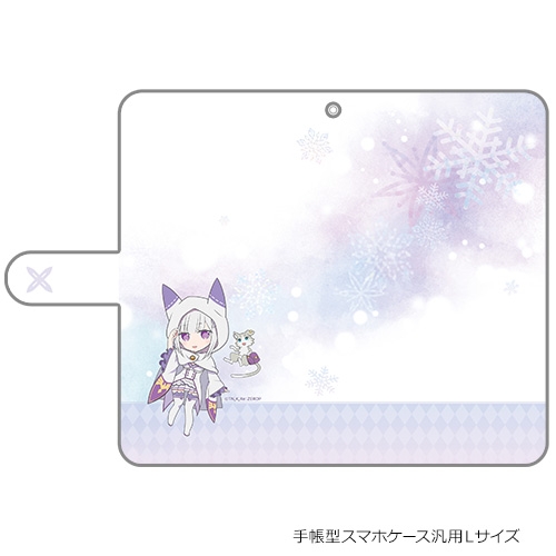 グッズ カバーホルダー Re ゼロから始める異世界生活 手帳型スマホケース エミリア フード 汎用lサイズ アニメイト グッズ カバーホルダー Re ゼロから始める異世界生活 手帳型スマホケース エミリア フード 汎用lサイズ アニメイト