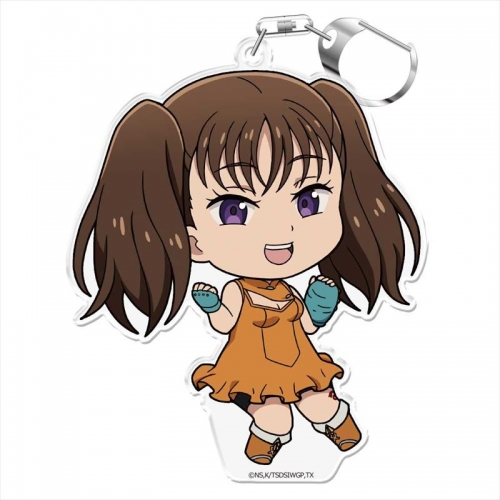 グッズ キーホルダー 七つの大罪 神々の逆鱗 ぷにこれ キーホルダー スタンド付 ディアンヌ アニメイト
