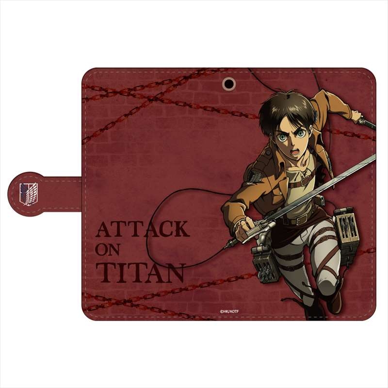 グッズ カバーホルダー 進撃の巨人 手帳型スマートフォンケース エレンb アニメイト