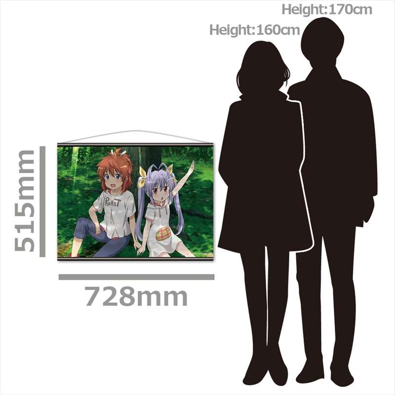 グッズ タペストリー のんのんびより のんすとっぷ B2タペストリーd れんげ 夏海 アニメイト