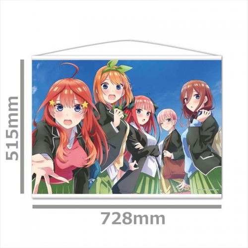 グッズ タペストリー 五等分の花嫁 B2タペストリーa 一花 二乃 三玖 四葉 五月 アニメイト