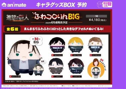 グッズ-ぬいぐるみ】進撃の巨人 ふわコロりんBIG F ハンジ・ゾエ 