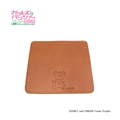 【グッズ-コースター】ガールズ&パンツァー レザースクエアコースター(ボコ)