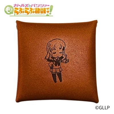 【グッズ-コインケース】ガールズ&パンツァー もっとらぶらぶ作戦です! レザーコインケース 武部沙織