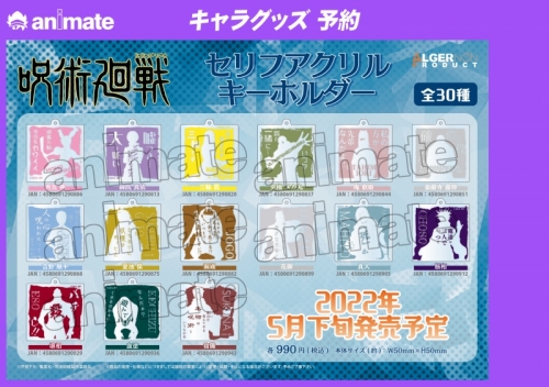 グッズ キーホルダー 呪術廻戦 セリフアクリルキーホルダー 吉野順平 アニメイト