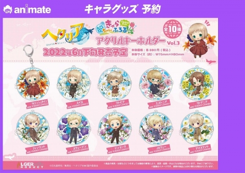 グッズ キーホルダー ヘタリア World Stars きゃらふろる アクリルキーホルダー Vol 3 リトアニア アニメイト