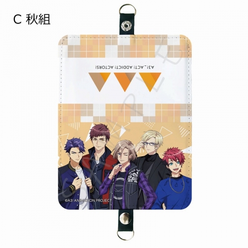 グッズ カードケース アニメ A3 二つ折りカードケース C 秋組 アニメイト グッズ カードケース アニメ A3 二つ折りカードケース C 秋組 アニメイト