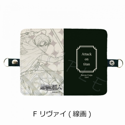 グッズ カードケース 進撃の巨人 The Final Season 二つ折りカードケース F リヴァイ 線画 アニメイト