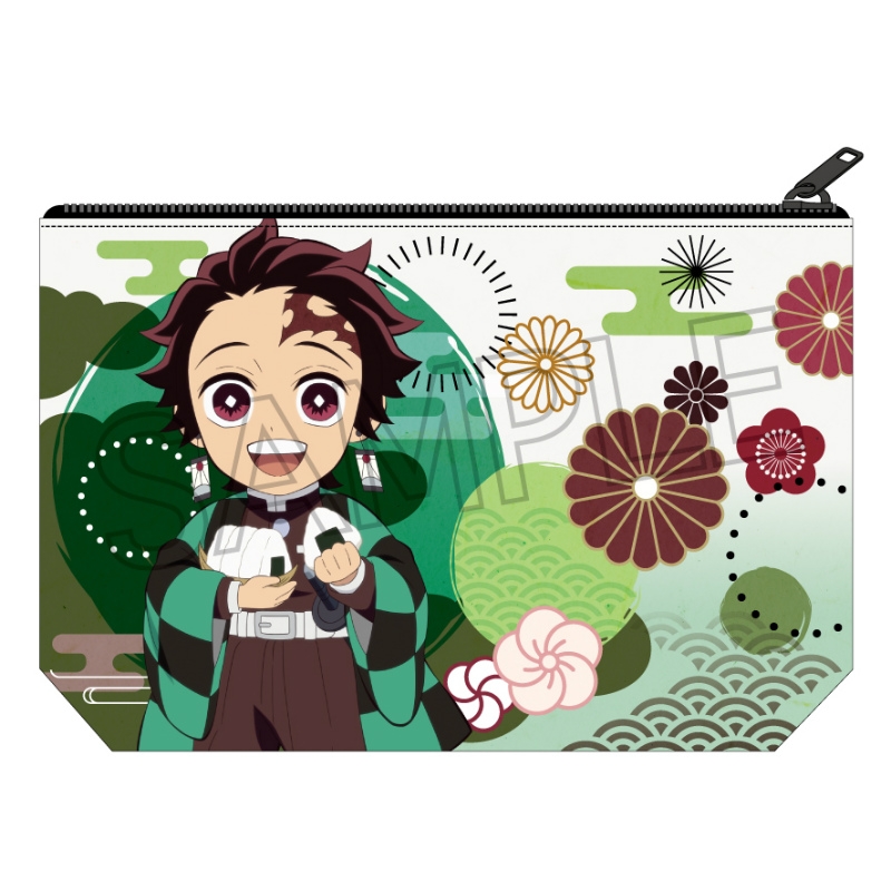 型100入アズワン グッズ ポーチ 鬼滅の刃 街道歩きシリーズ ポーチ 炭治郎 禰豆子 空間系 グッズ バッグ 財布類 Arbaldas Lt