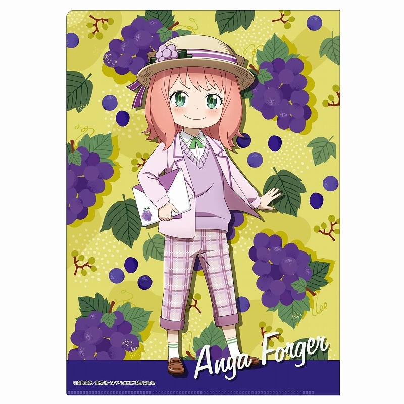 【グッズ-クリアファイル】SPY×FAMILY クリアファイル -フルーツ- ストロベリー&グレープ