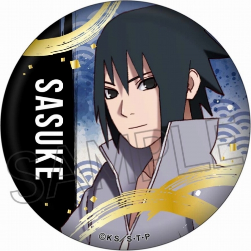 グッズ-バッチ】NARUTO -ナルト- 疾風伝 箔押し缶バッジ うちはサスケ 