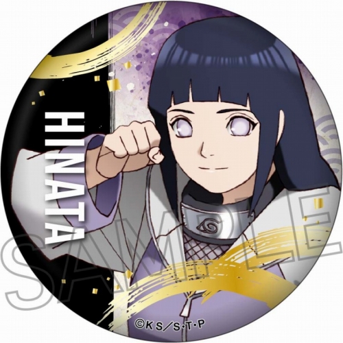 グッズ-バッチ】NARUTO -ナルト- 疾風伝 箔押し缶バッジ 日向ヒナタ 