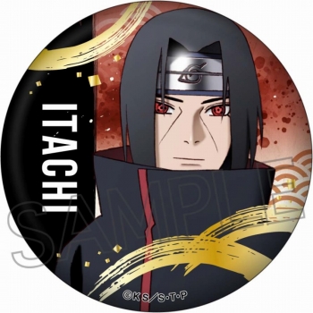 グッズ-バッチ】NARUTO -ナルト- 疾風伝 箔押し缶バッジ うちはイタチ 