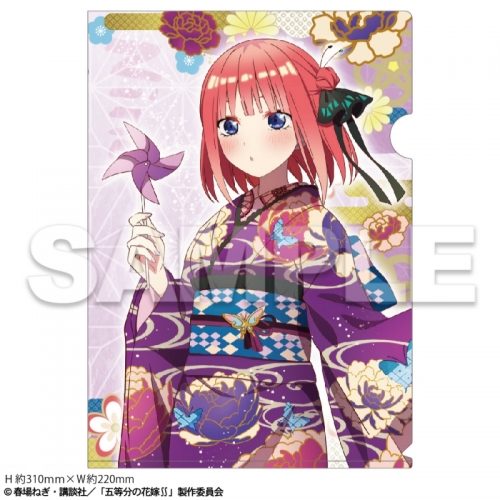 グッズ クリアファイル 五等分の花嫁 和遊びa4クリアファイル 中野二乃 アニメイト