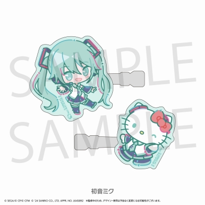【グッズ-ヘアバンド】プロジェクトセカイ カラフルステージ! feat. ×サンリオキャラクターズ ミニキャラヘアクリップセット 初音ミク×ハローキティ