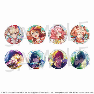 【グッズ-バッチ】プロジェクトセカイ カラフルステージ! feat. 初音ミク グリッター缶バッジ イベントイラストコレクション vol.34 B