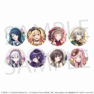 【グッズ-バッチ】プロジェクトセカイ カラフルステージ! feat. 初音ミク Anniversary/Birthdayイラスト2022-2023 グリッター缶バッジコレクション B