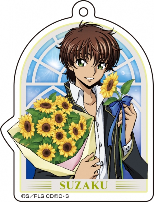 グッズ キーホルダー コードギアス 反逆のルルーシュ 描き下ろしアクリルキーホルダー 花束ver スザク アニメイト