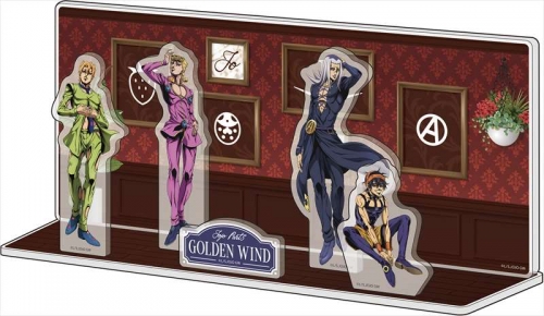 グッズ スタンドポップ ジョジョの奇妙な冒険 黄金の風 アクリルジオラマ ジョジョ 新たなる旅立ち Ver Vol 2 ブチャラティチーム アニメイト
