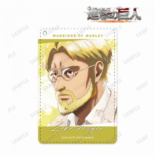 グッズ パスケース 進撃の巨人 ジーク Ani Art Aqua Label 1ポケットパスケース アニメイト