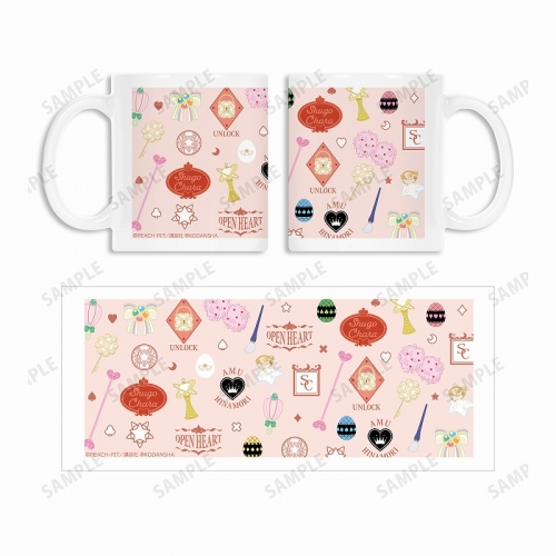 グッズ マグカップ しゅごキャラ モチーフ柄 マグカップ ピンク アニメイト グッズ マグカップ しゅごキャラ モチーフ柄 マグカップ ピンク アニメイト