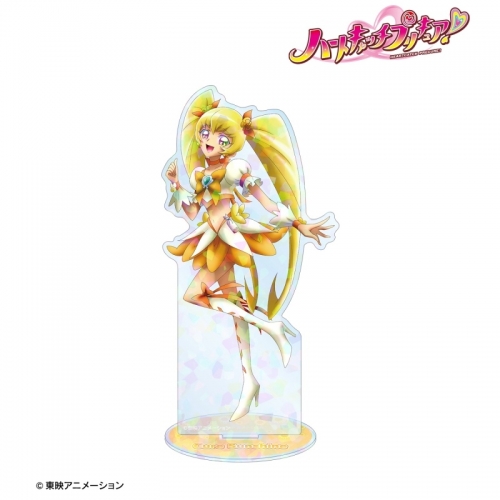 グッズ スタンドポップ ハートキャッチプリキュア 描き下ろしイラスト キュアサンシャイン ホログラムbigアクリルスタンド アニメイト