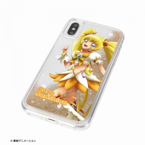 グッズ カバーホルダー ハートキャッチプリキュア 描き下ろしイラスト キュアサンシャイン グリッターiphoneケース 対象機種 Iphone 12 Mini アニメイト