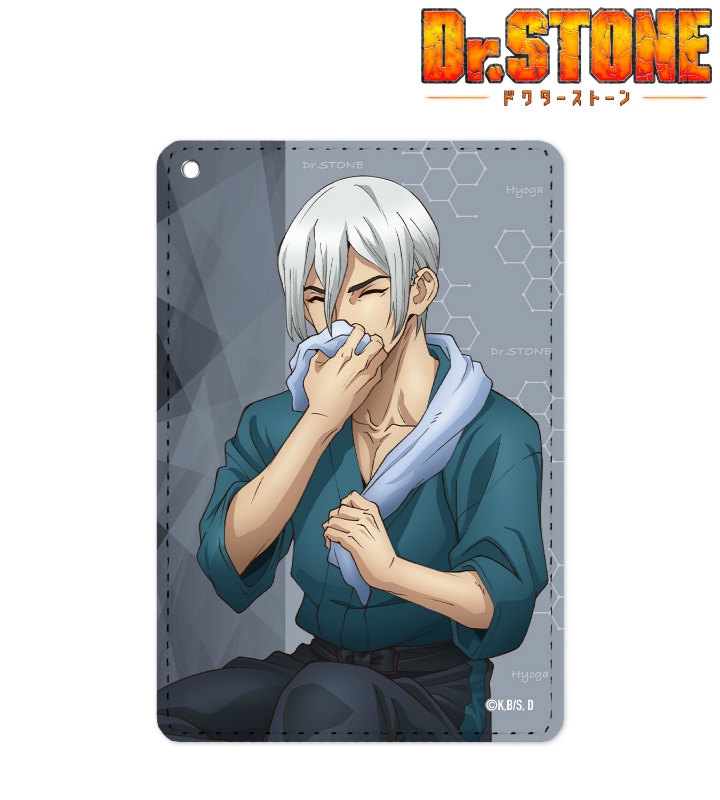 グッズ パスケース Dr Stone 描き下ろしイラスト 氷月 石化前ver 1ポケットパスケース アニメイト先行販売分 アニメイト