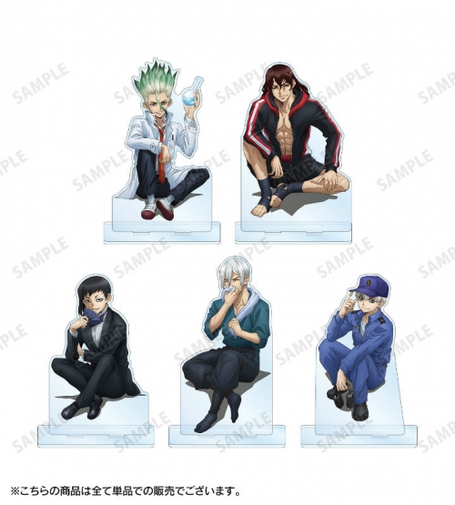 グッズ スタンドポップ Dr Stone 描き下ろしイラスト 獅子王司 石化前ver Bigアクリルスタンド アニメイト先行販売分 アニメイト