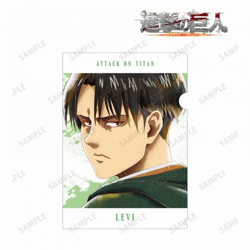グッズ クリアファイル 進撃の巨人 リヴァイ Ani Art Aqua Label クリアファイル アニメイト