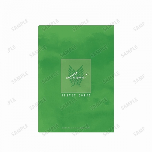 グッズ クリアファイル 進撃の巨人 リヴァイ Ani Art Aqua Label クリアファイル アニメイト