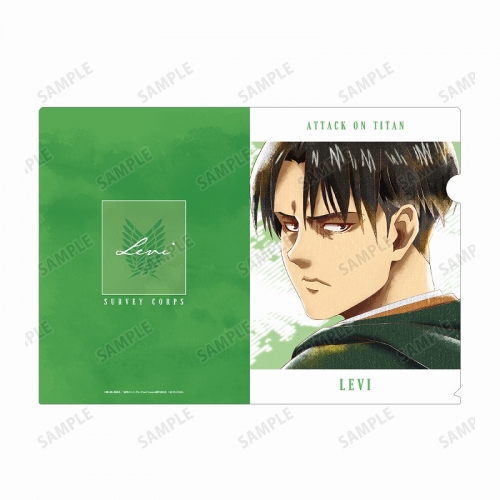 グッズ クリアファイル 進撃の巨人 リヴァイ Ani Art Aqua Label クリアファイル アニメイト