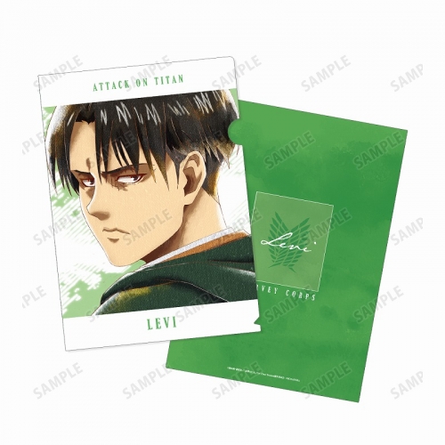 グッズ クリアファイル 進撃の巨人 リヴァイ Ani Art Aqua Label クリアファイル アニメイト