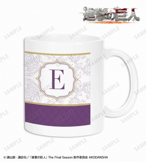 グッズ マグカップ 進撃の巨人 描き下ろしイラスト ティータイムver エルヴィン マグカップ アニメイト