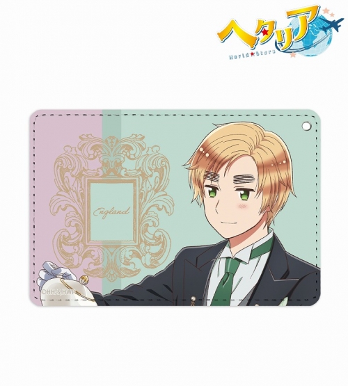 グッズ パスケース アニメ ヘタリア World Stars 描き下ろしイラスト イギリス 執事ver 1ポケットパスケース アニメイト先行販売 アニメイト