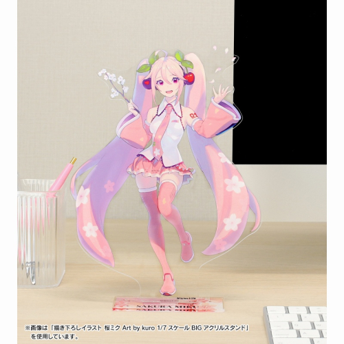 グッズ-スタンドポップ】桜ミク 描き下ろしイラスト 巡音ルカ Art by 