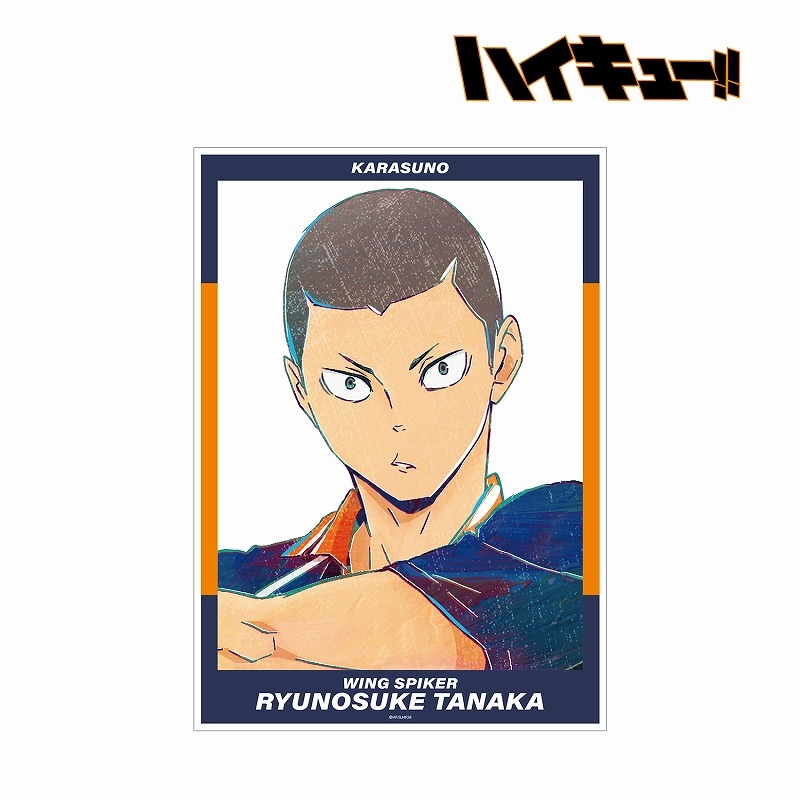 グッズ ポスター タペストリー類 グッズ ポスター ハイキュー 田中龍之介 Ani Art 第4弾 A3マット加工ポスター アニメイト