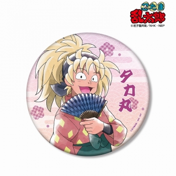 グッズ-バッチ】忍たま乱太郎 描き下ろしイラスト 斉藤タカ丸 みんなで 
