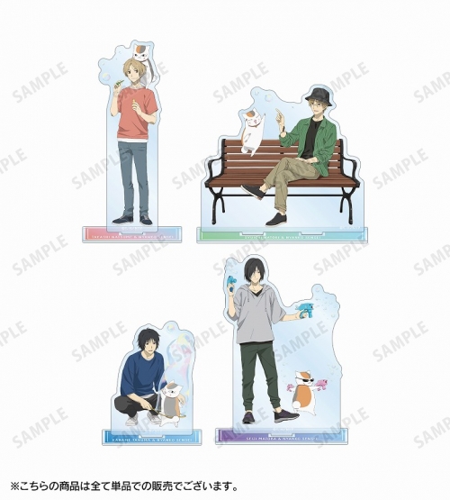 グッズ スタンドポップ 夏目友人帳 描き下ろしイラスト 的場静司 ニャンコ先生 シャボン玉ver Bigアクリルスタンド アニメイト先行販売 アニメイト