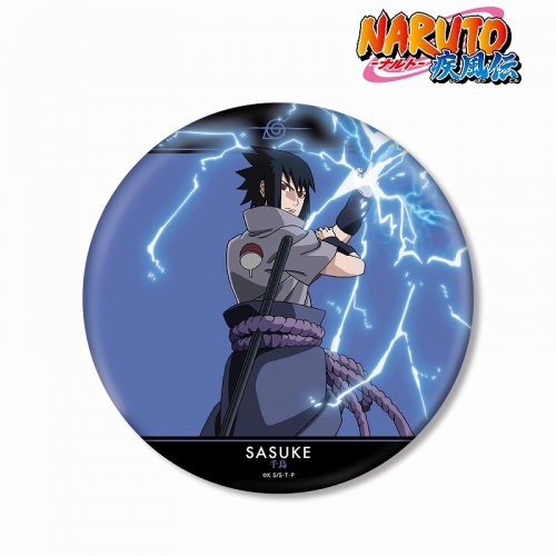 グッズ バッチ Naruto ナルト 疾風伝 描き下ろしイラスト うちはサスケ 忍者大決戦ver Big缶バッジ アニメイト