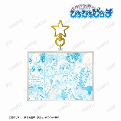 【グッズ-キーホルダー】ぴちぴちピッチ 七海 るちあ&宝生 波音&洞院 リナ 原作コマ BIGアクリルキーホルダー ver.A【再販】
