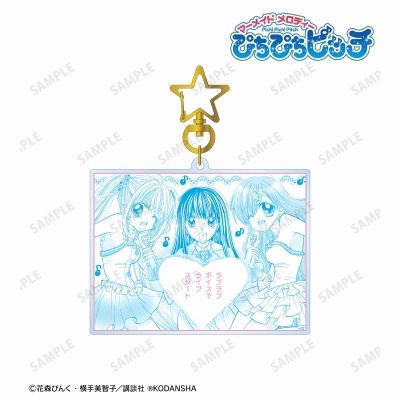 【グッズ-キーホルダー】ぴちぴちピッチ 七海 るちあ&宝生 波音&洞院 リナ 原作コマ BIGアクリルキーホルダー ver.B【再販】
