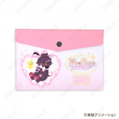 【グッズ-ポーチ】ふたりはプリキュア Ms LUTRAコラボ エンベロープケース(キュアブラック)