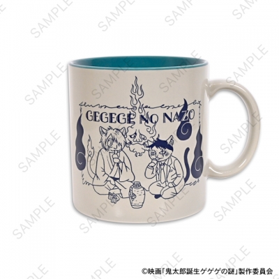 【グッズ-マグカップ】映画『鬼太郎誕生 ゲゲゲの謎』 石黒亜矢子コラボ たっぷりマグカップ(鬼太郎の父と水木)