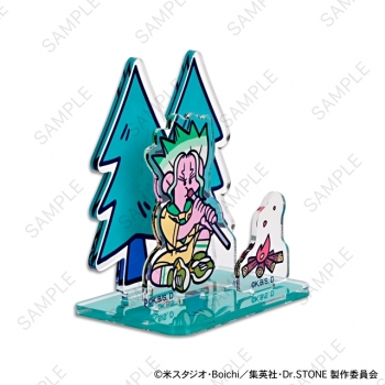 グッズ-スタンドポップ】Dr.STONE 水沢石鹸コラボ アクリルスタンド 
