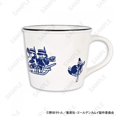 【グッズ-マグカップ】ゴールデンカムイ ビィズニィズ ホーロー風マグカップB(犬ぞり)