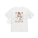 【グッズ-Tシャツ】アニメ『ウマ娘 シンデレラグレイ』×サンリオキャラクターズ Tシャツ(L) スーパークリーク×マイメロディの画像