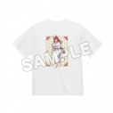 【グッズ-Tシャツ】アニメ『ウマ娘 シンデレラグレイ』×サンリオキャラクターズ Tシャツ(XL) スーパークリーク×マイメロディの画像
