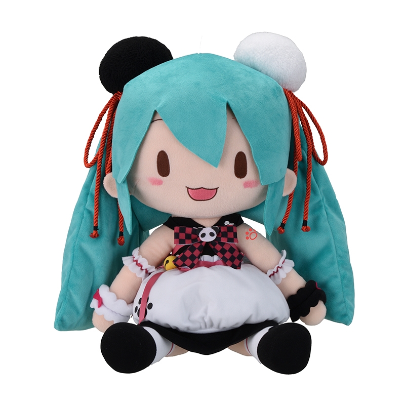 初音ミク シリーズ | ふわふわぬいぐるみ 「初音ミク-パンダ饅頭」2023年1月発売Attic【キャラクター・グッズ・雑貨情報】