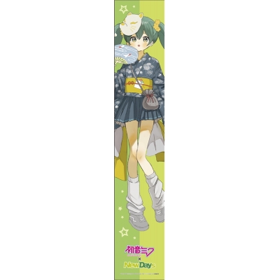 【グッズ-タオル】初音ミク×NewDays マフラータオル maple